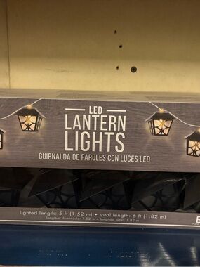 LED Lantern Lights String - Black